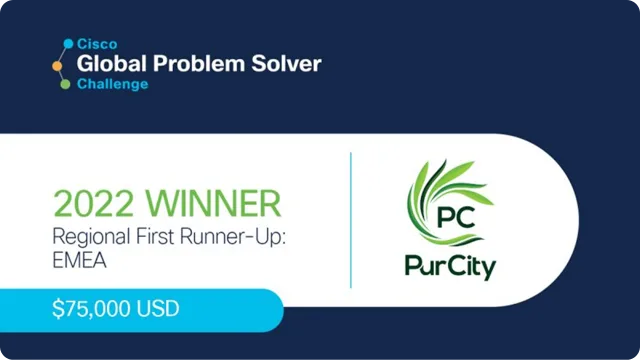 1st place Winner of CISCO Global Problem Solver Challenge "EMEA"